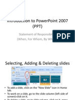 Powerpoint 2007 Instruction