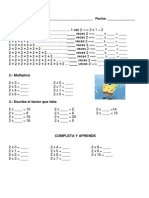 Aprende La Tabla Del 2