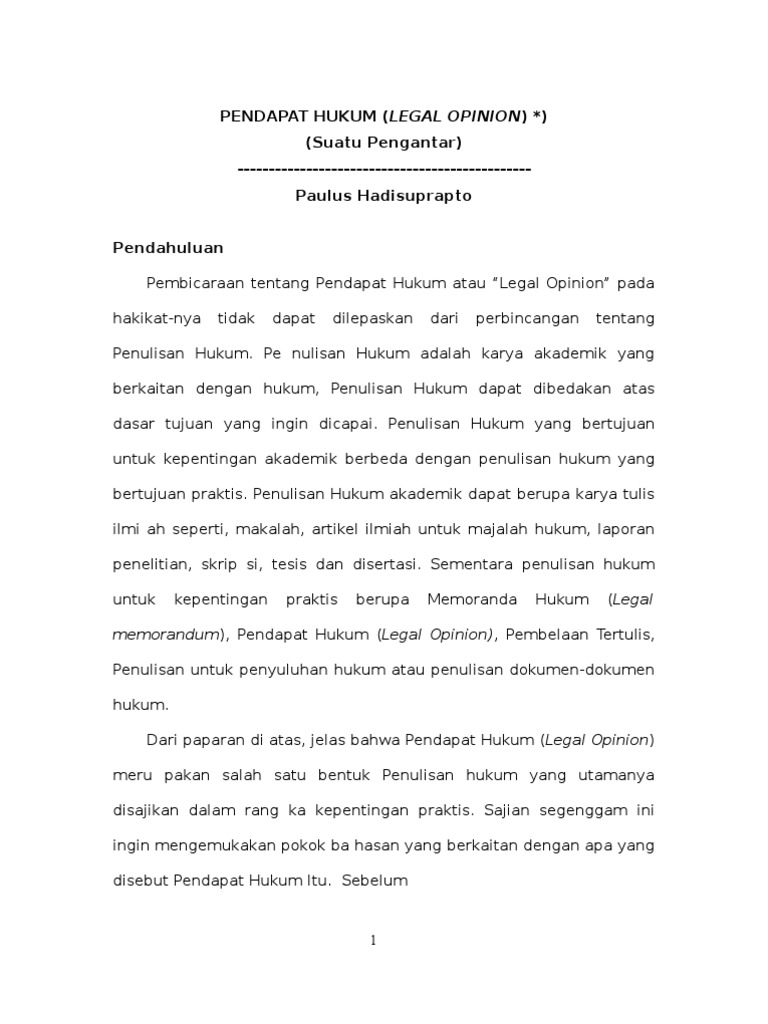 Legal Opinion Rtf