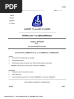 Download TRIAL SPM 2013 ENGLISH KELANTAN P1  P2  ANSWER by Muhammad Bilal Khairuddin SN170305655 doc pdf