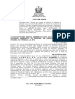 Carta de ordem Tribunal Justiça PB