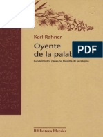 Oyente de La Palabra - Rahner