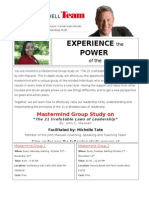 Experience Power Mastermind: Mastermind Group Study On
