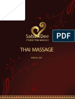 Thai Massage: Price List