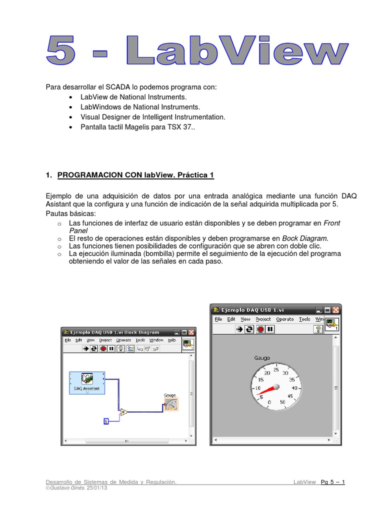 5 LabVIEW | PDF | Scada | Adquisición de datos