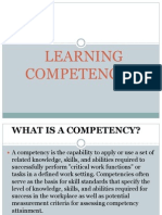 Learning Competencies
