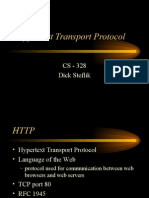 Hypertext Transport Protocol: CS - 328 Dick Steflik