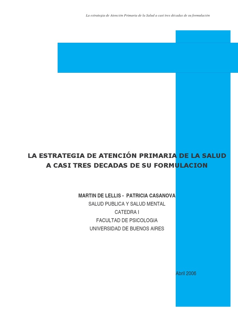 Estrategia de Atención Primaria 2023 | PDF | Hospital | Organización ...