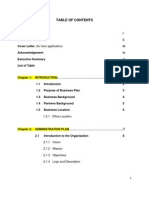 Table of Contents Business Plan