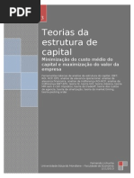 Tema 4 Teorias Da Estrutura de Capital