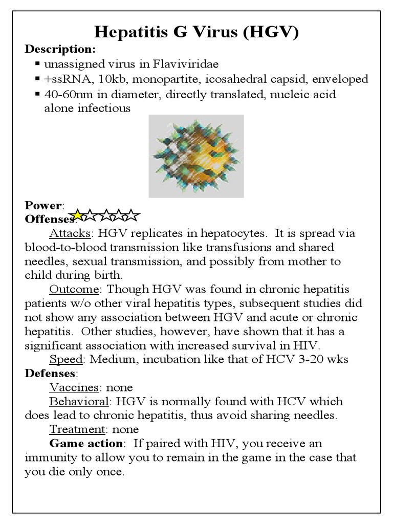 Overview of Hepatitis G Virus (HGV) | PDF