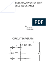 3-Phase Semi Converter With Source Inductance (Ppt)