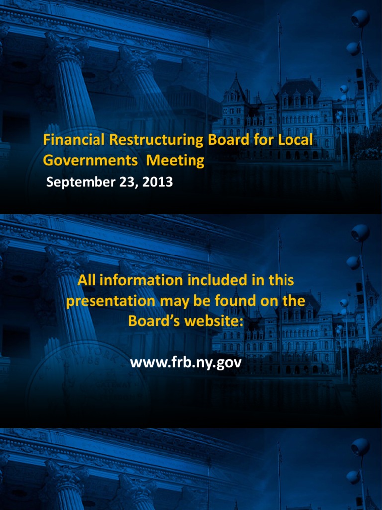 Financial Restructuring Board For Local Governments Meeting PDF