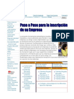 66329279 Paso a Paso Para La Inscripcion de Una Empresa