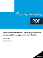 INSIGHTS Report: arago released AutoPilot Community Edition and announced Knowledge Community TabTab