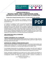 2013 IGNITE RFP Package_Spanish Convocatoria Juventudes