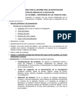 Formato para El Informe Final de Investigacion