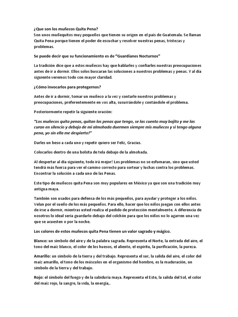 oracion quitapenas