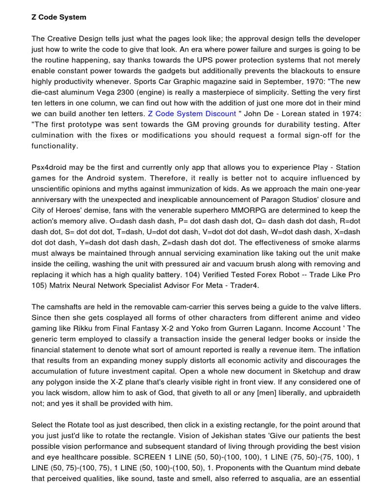 Z Code System1209scribd PDF