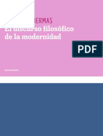 Jürgen Habermas, El Discurso Filosófico de La Modernidad (Fragmento)