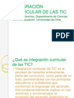 integracin curricular de las tic