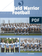2013 medfield warrior football program