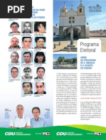 União de Freguesias de S. Manços e S. Vicente do Pigeiro – Programa Eleitoral