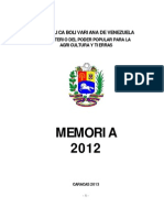 Memoria y Cuenta 2012 Tomo I y II _19!01!2013
