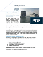 Contaminación producida por cruceros