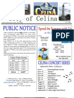 City of Celina July 2009 Newsletter