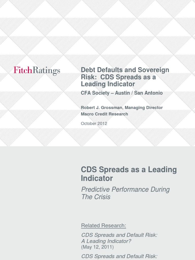 CDS Spreads as Sovereign Risk Indicators | PDF | Risk | Credit Risk