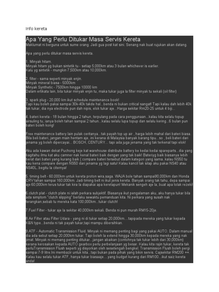 Info Kereta Pdf