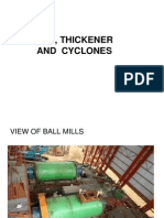 Iogb, Thickener and Cyclones