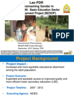 Lao PDR: Basic Education Sector Development Program