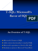 T SQL Overview