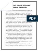 Concepts and Aims of National Philosophy of Education