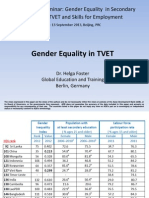 Gender Equality in TVET