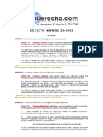 Decreto Numero 23-2001 Reformas Al Codigo Penal