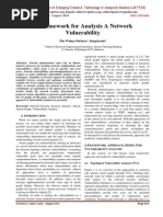 A Framework For Analysis A Network Vulnerability