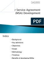 Master Service Level Agreement Overview