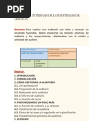 UDITORIAS INTERNAS DE LOS SISTEMAS DE GESTIÓN
