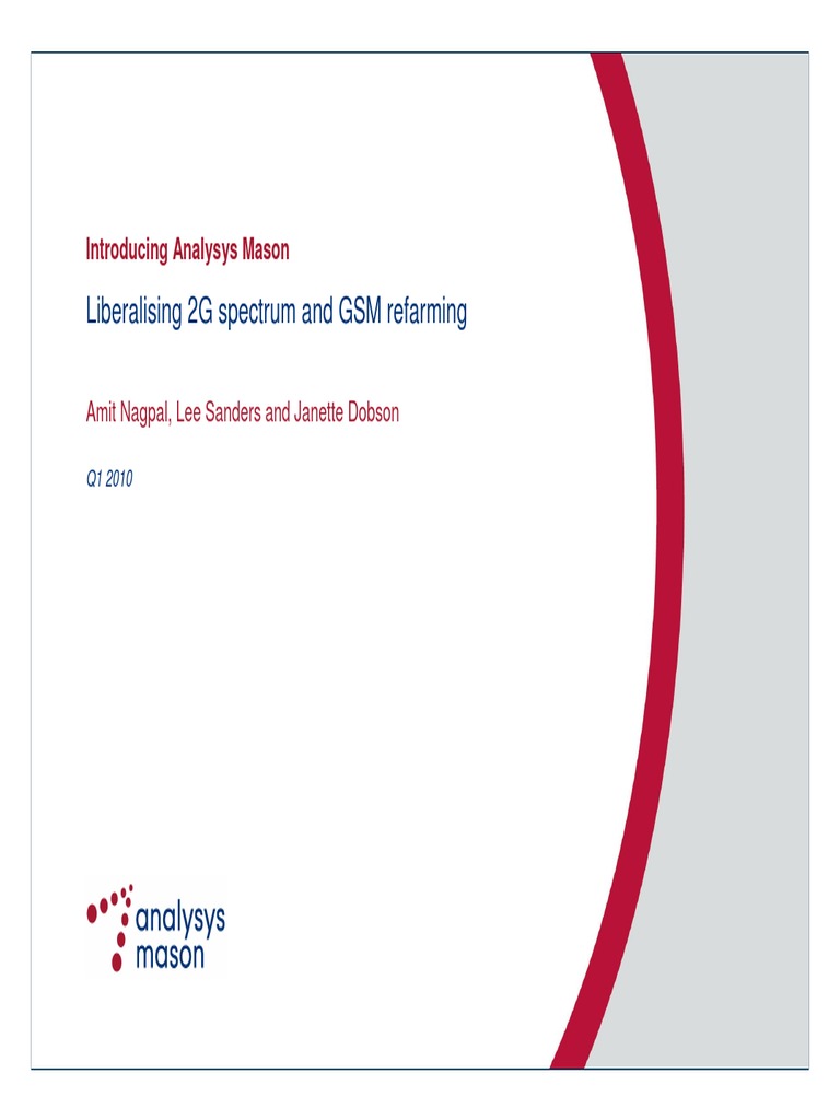 Telecom Spectrum Refarming Guide | PDF | Technology & Engineering