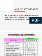 Clase 14 - Cronograma de Actividades