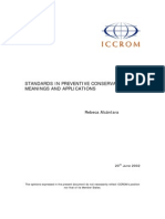 ICCROM 2002 Standards Preventive Conserervation