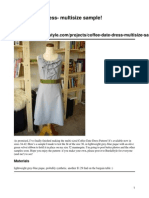Coffee Date Dress Multisize Sample Original