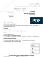 Chemistry June 2002 - Paper 2