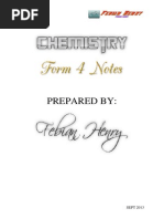 Chemistry Form 4 A+ Notes