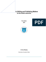 Academic Writing and Publishing Matters For The Scholar-Researcher PDF