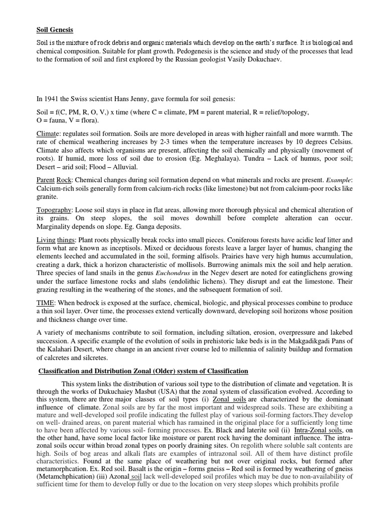 SOIL GENESIS DEFINITION visual data 7