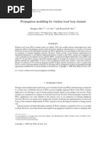 Propagation Modelling For Wireless Local Loop Channel